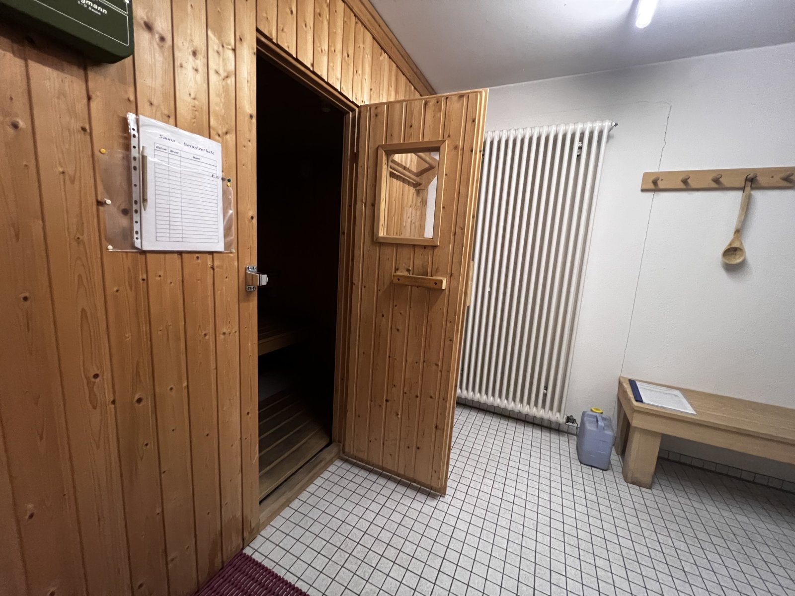 Sauna im Untergeschoss